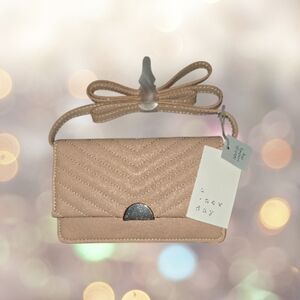 A New Day Beige Crossbody/Clutch – Detachable Strap Small